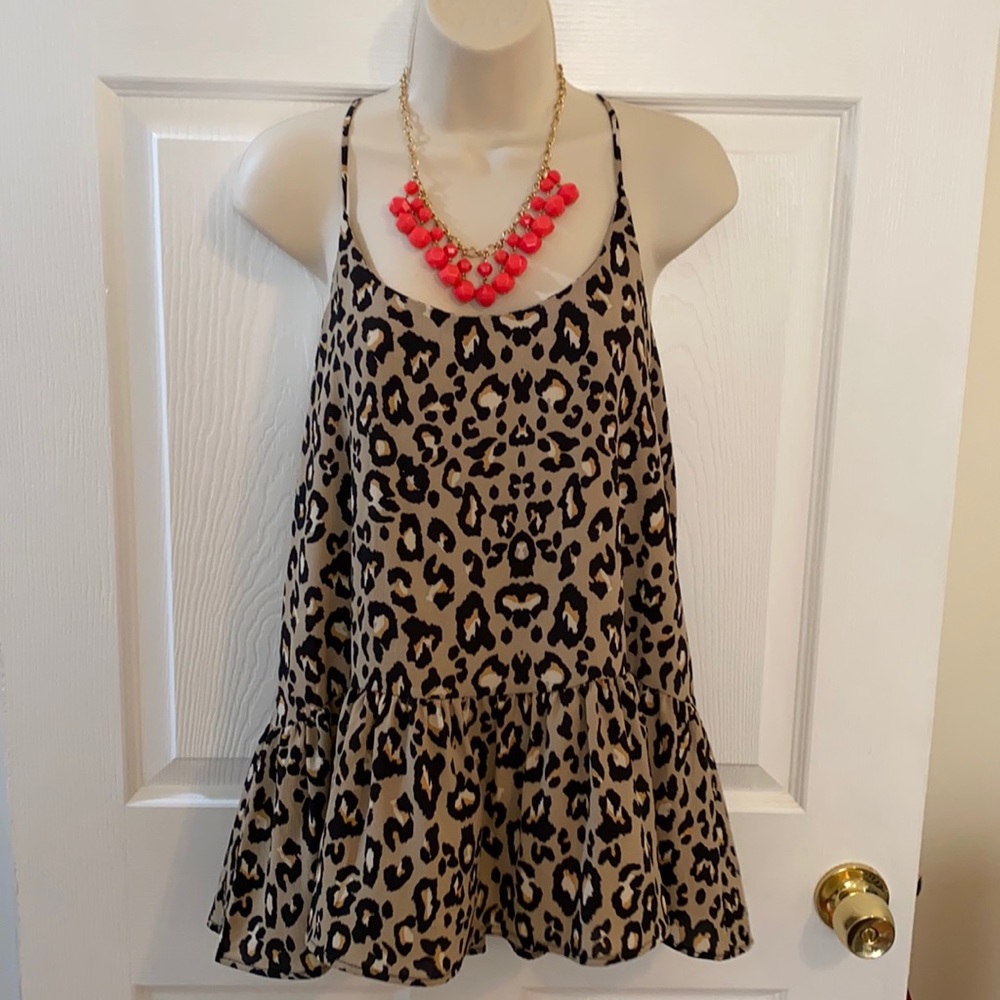Fab’rik cheetah top; size M